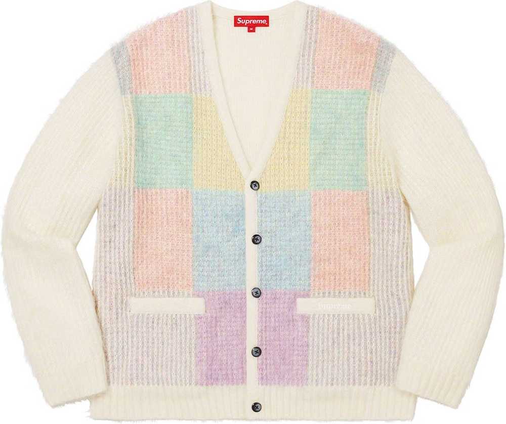 Supreme Supreme Brushed Grid Cardigan - image 1