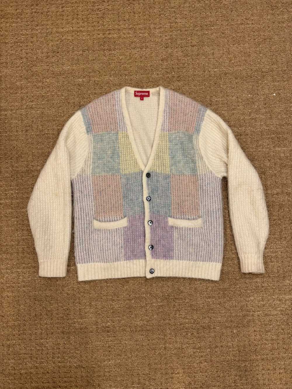 Supreme Supreme Brushed Grid Cardigan - image 2