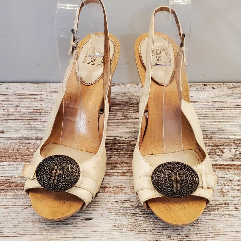 Frye 73970 Dolly Slingback Platform Heels 9 - image 2