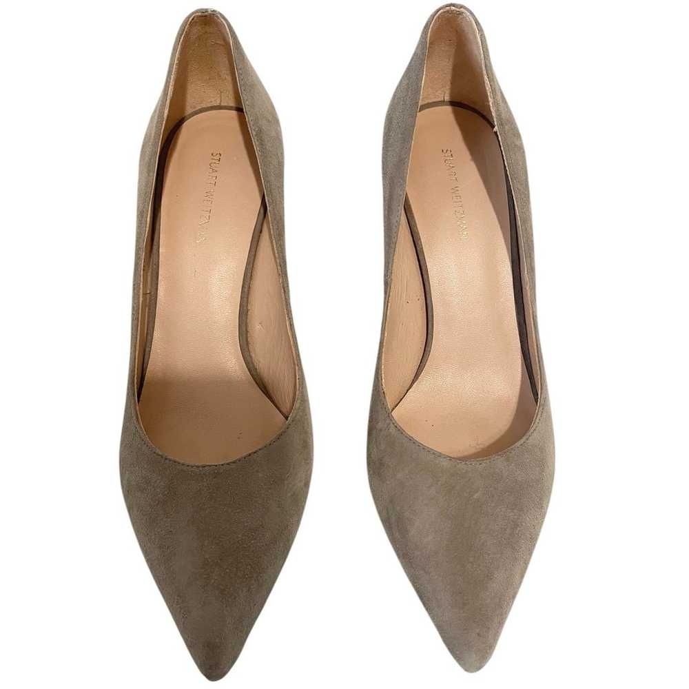 Stuart Weitzman Suede Pointed Toe High Heels Pump… - image 3