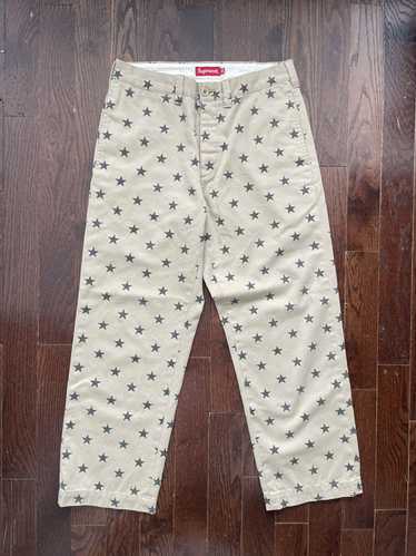 Supreme Supreme Chino Work Pants Stars Beige - image 1