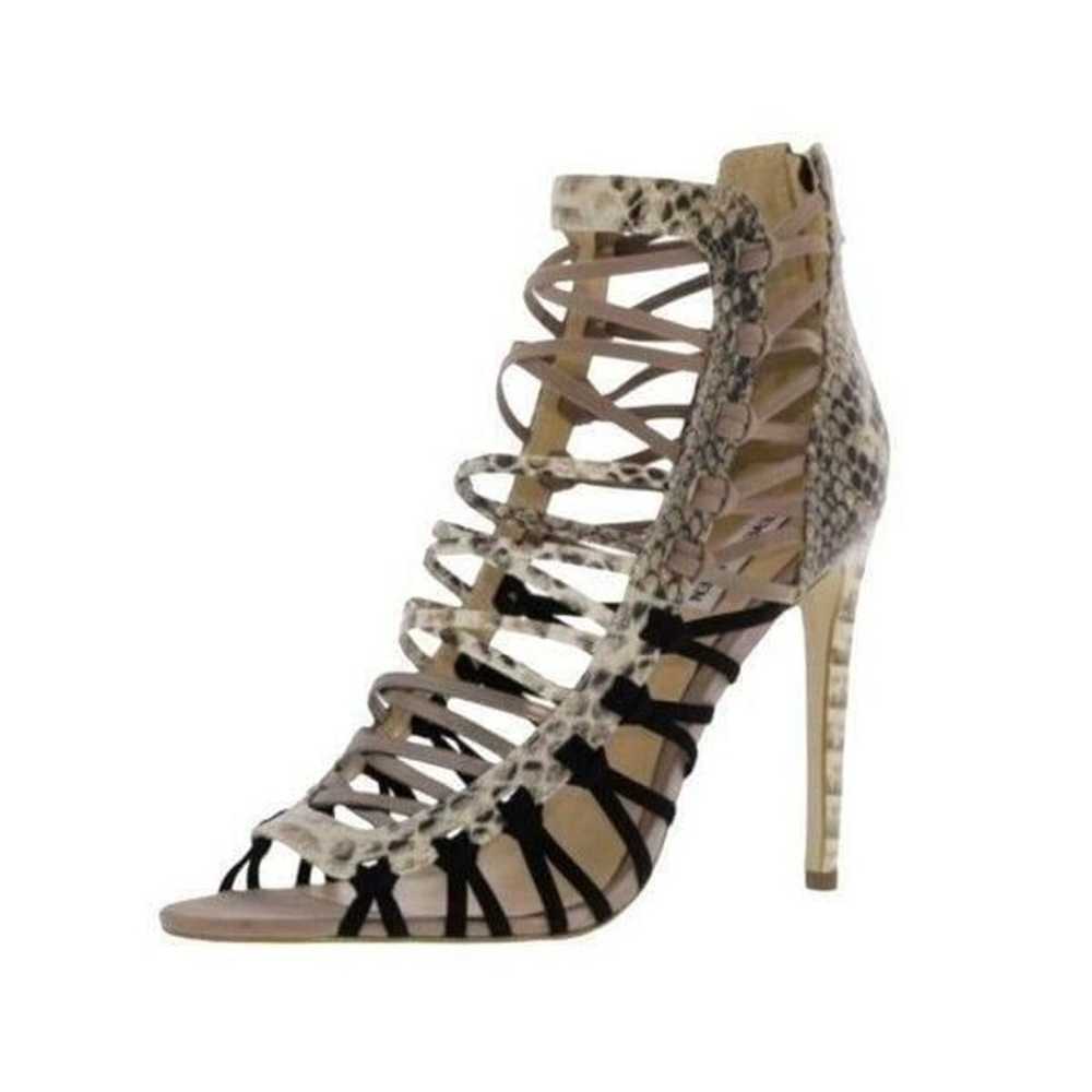 Steve Madden Sleik Snake Cage Heels Sandals Shoes… - image 1