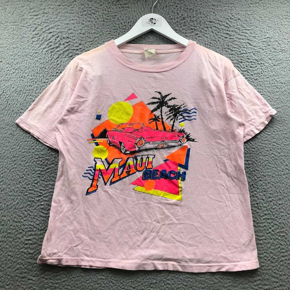 Vintage 80s 90s Galaxy Maui Beach T-Shirt Women's… - image 1