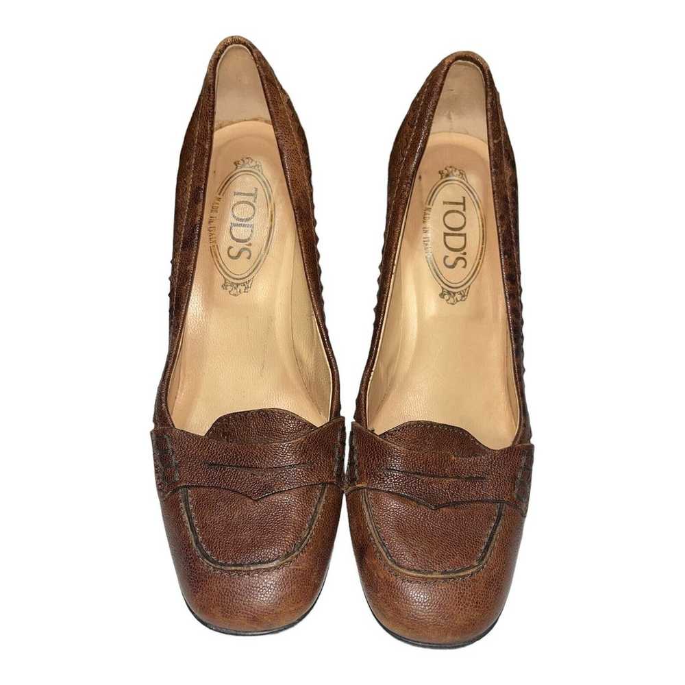 TOD'S Women's Brown Loafer Pumps Size 37 (US 6.5) - image 6