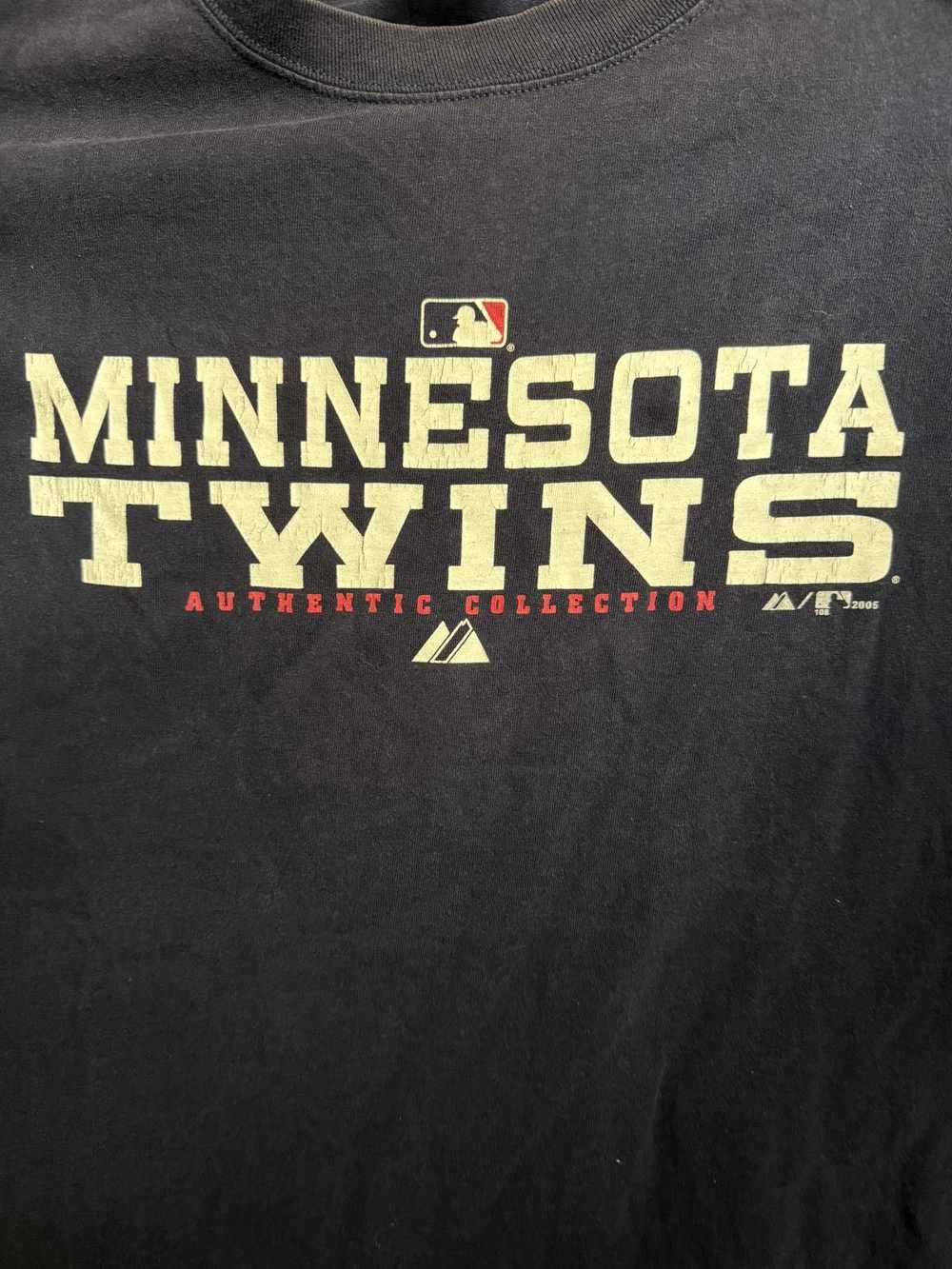 Majestic VTG Minnesota Twins Baseball T-shirt - M… - image 4