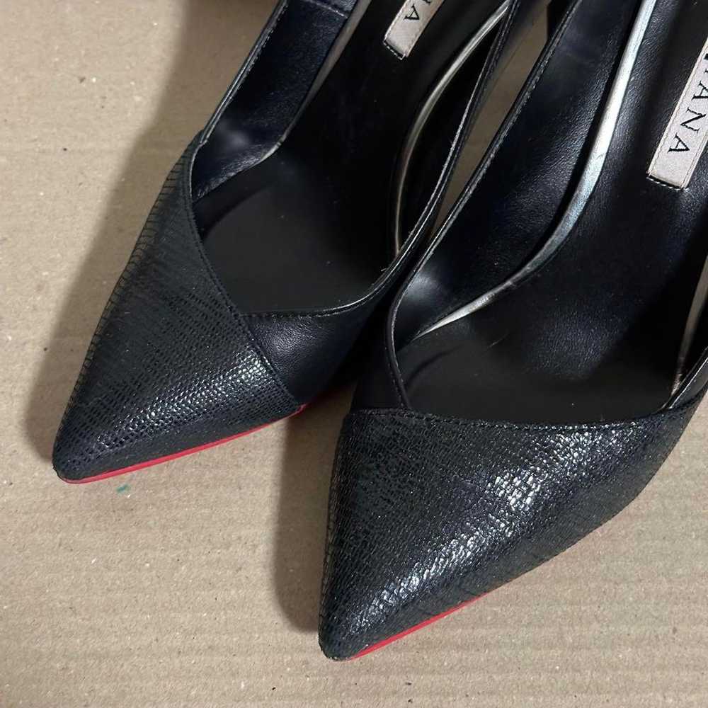 【Excellent Condition】Diana Black High Heels Point… - image 2