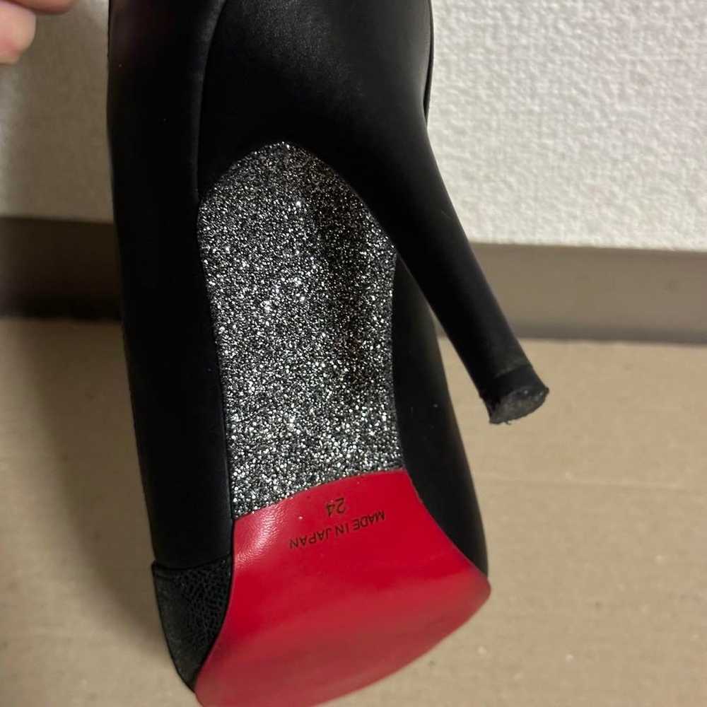 【Excellent Condition】Diana Black High Heels Point… - image 6