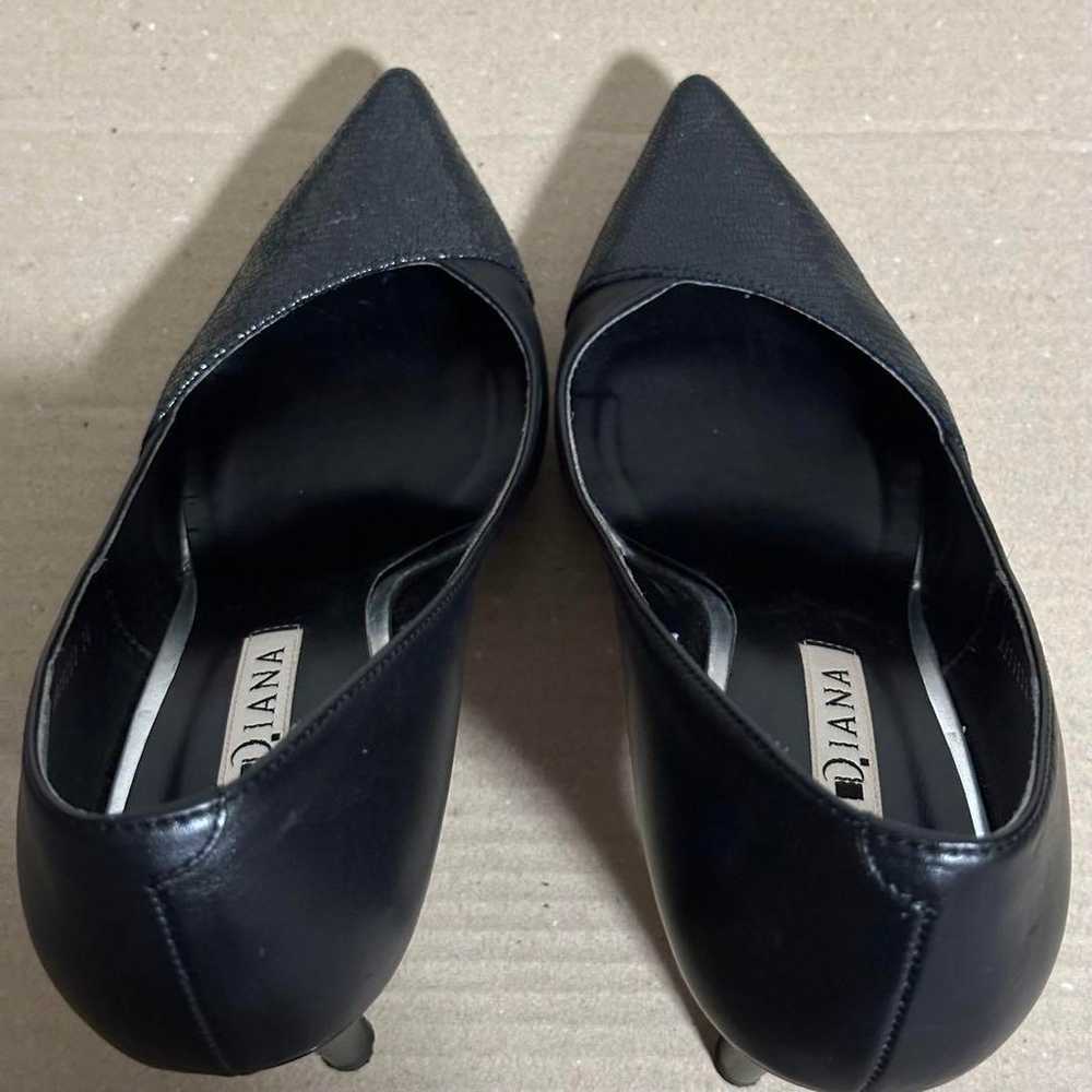 【Excellent Condition】Diana Black High Heels Point… - image 8