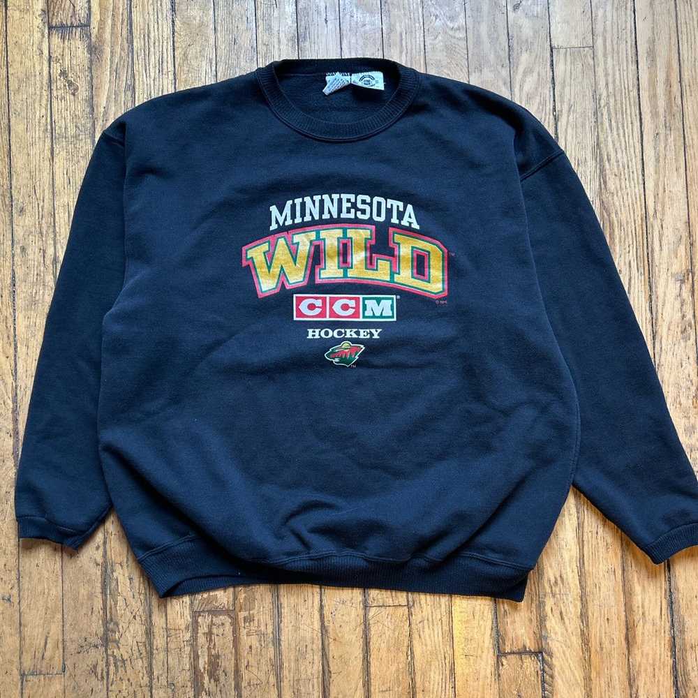 Ccm × NHL × Vintage Vintage 90s Minnesota Wild CC… - image 1