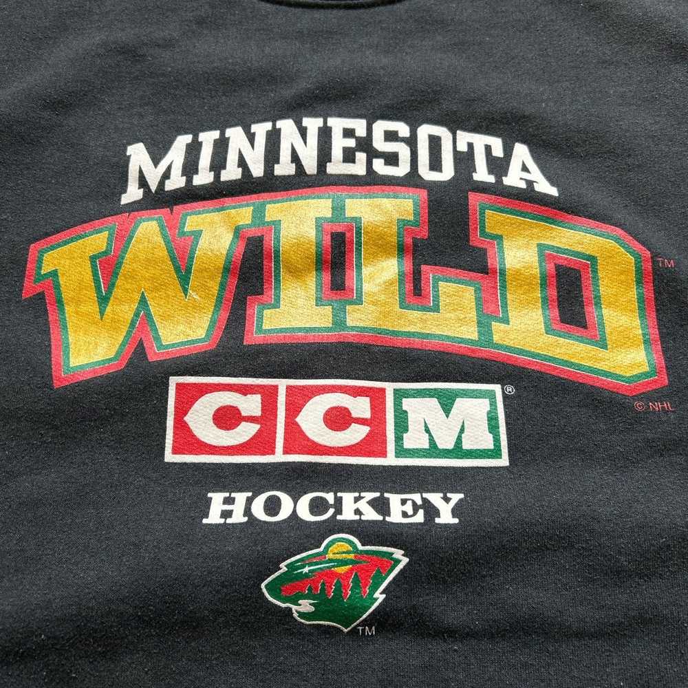 Ccm × NHL × Vintage Vintage 90s Minnesota Wild CC… - image 3