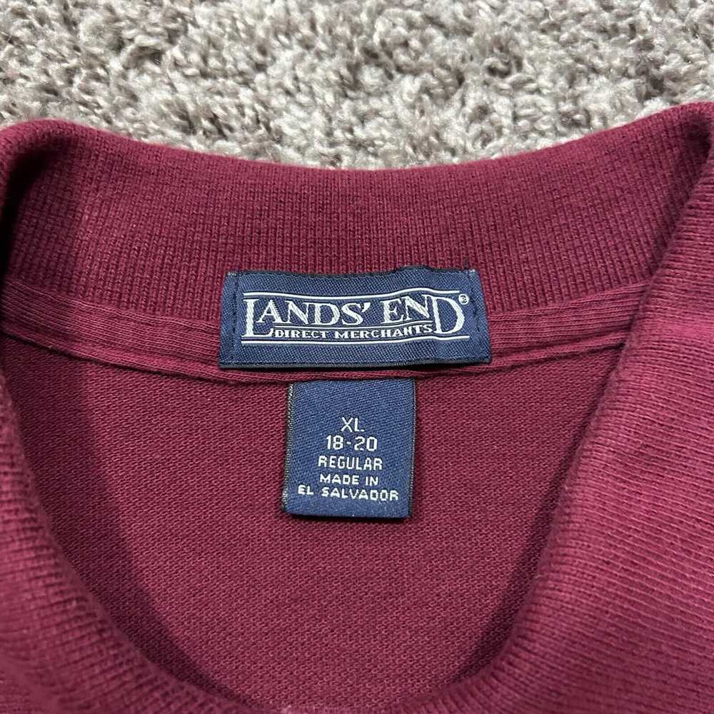 Lands End × Streetwear × Vintage Vintage Polo Shi… - image 2