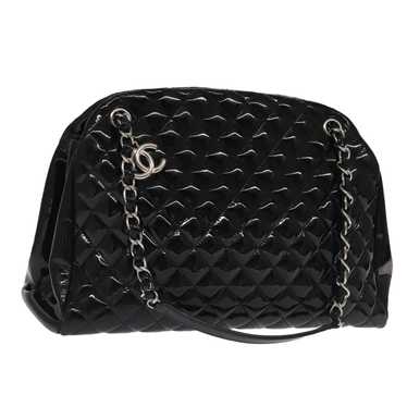 Chanel Mademoiselle Black Leather Shoulder Bag Au… - image 1