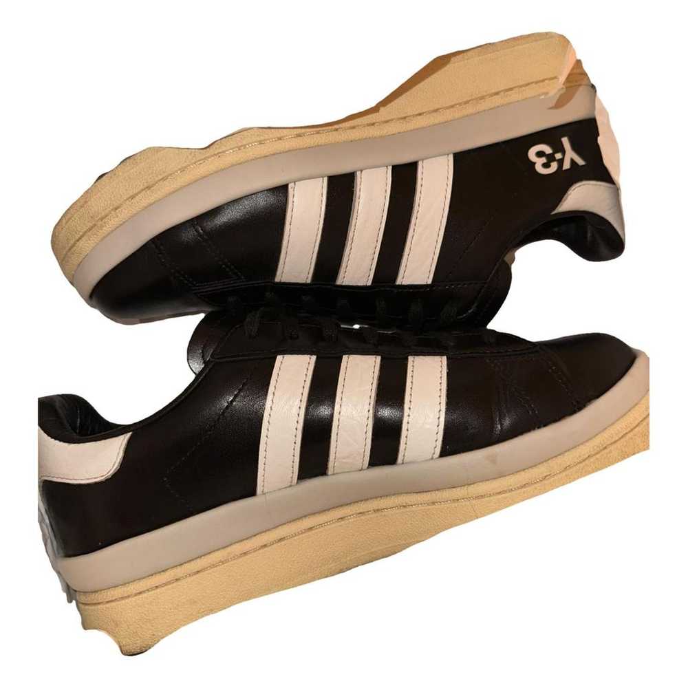 Y-3 Leather low trainers - image 1