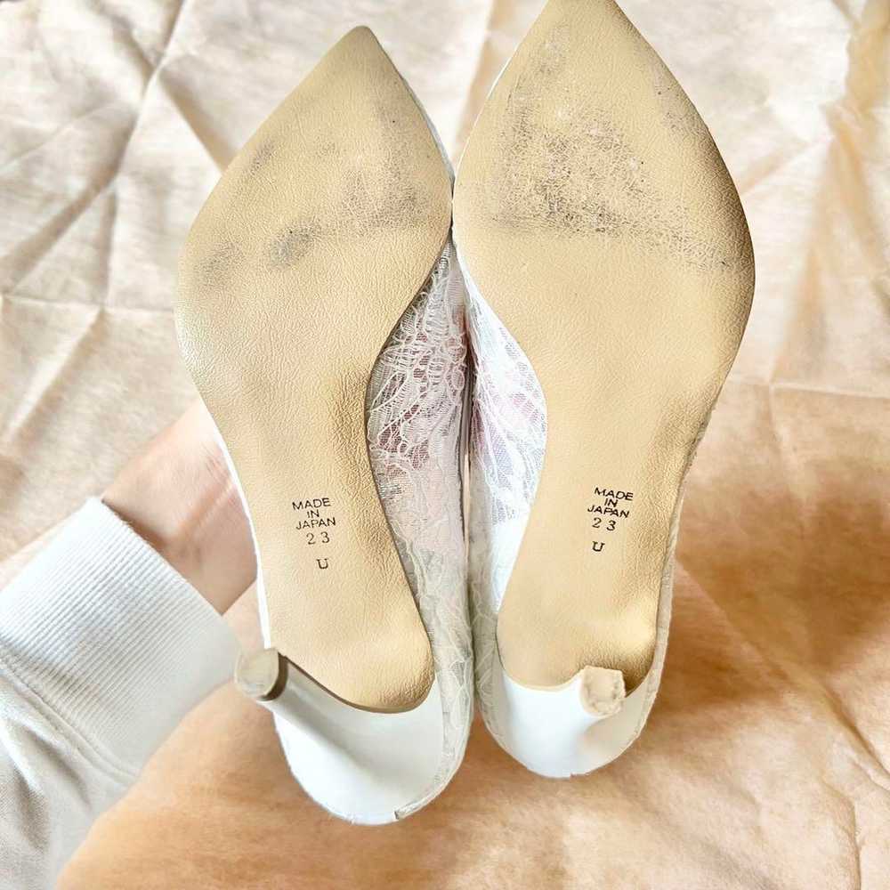 Diana Bridal Shoes White Total Lace Wedding Shoes - image 4