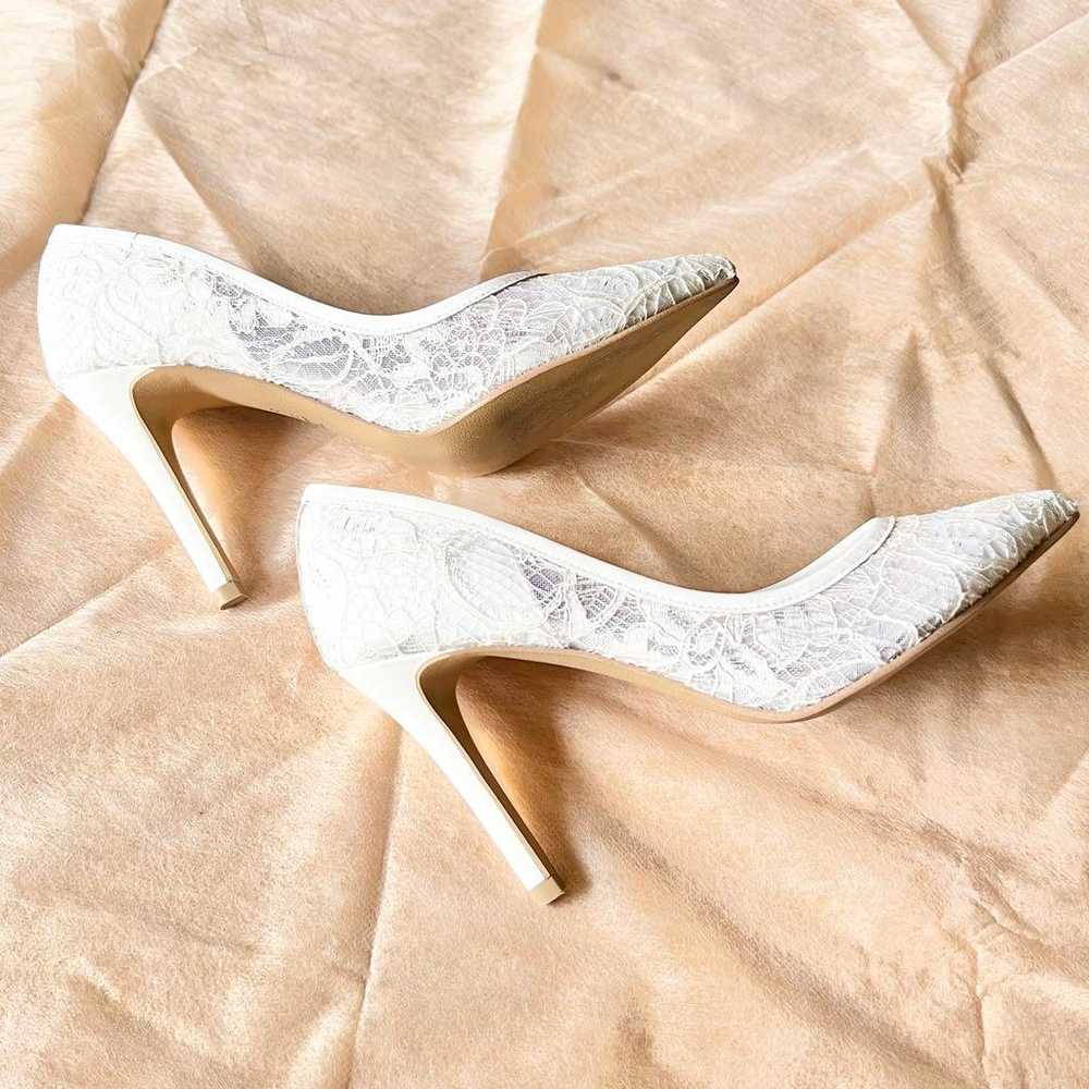 Diana Bridal Shoes White Total Lace Wedding Shoes - image 6