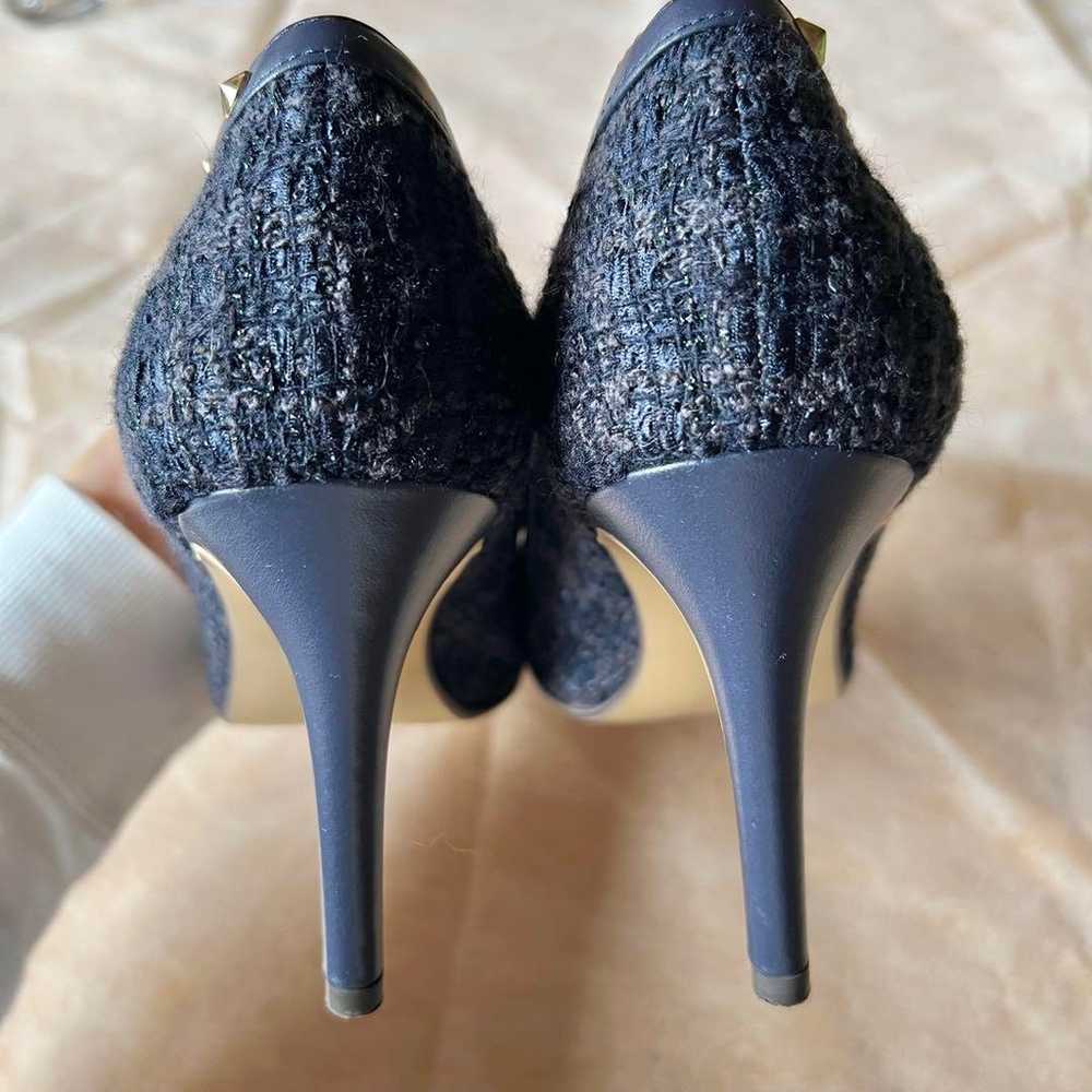 Diana Tweed Pin High Heels Navy Autumn/Winter Mat… - image 5