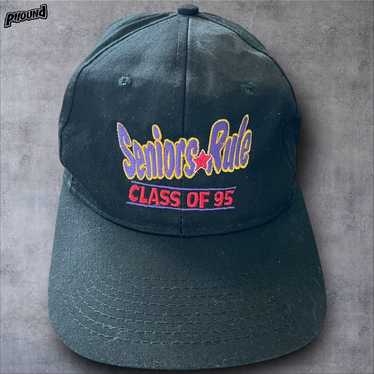 Rare Vtg Seniors Rule Class Of 1995 SnapBack Hat … - image 1