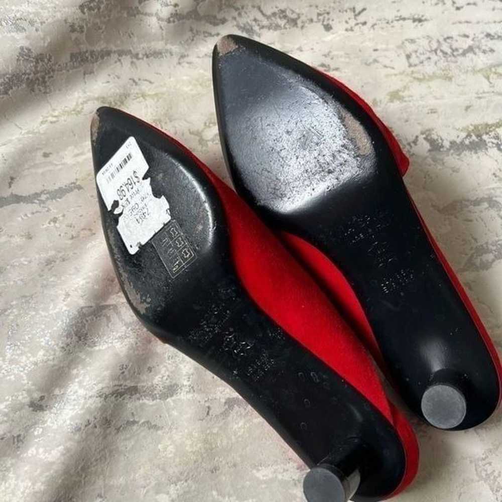 Via Spiga Freya Red asymmetrical kitten heels - image 10