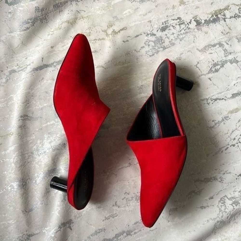 Via Spiga Freya Red asymmetrical kitten heels - image 4