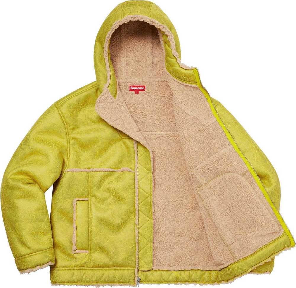 Supreme Supreme faux shearling hooded jacket - image 5