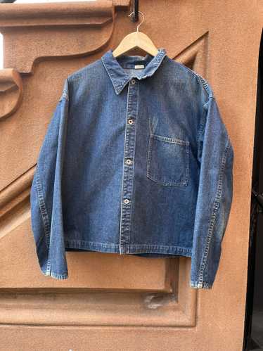 A.PRESSE US Navy Denim Shirt Jacket