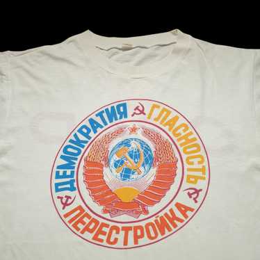 Rare × Vintage RARE Vintage 80s USSR KGB Ringer T… - image 1