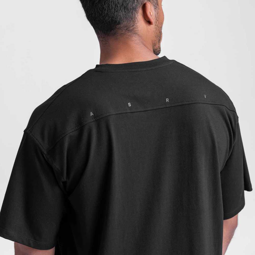 ASRV 0514. CottonPlus™ Oversized Tee - Black - image 2