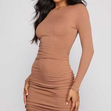 Windsor Ribbed Ruched Bodycon Dress