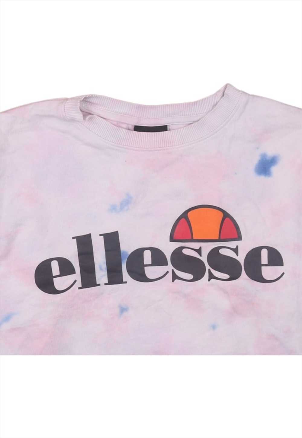 Vintage 90's Ellesse Sweatshirt Spellout Crew Nec… - image 3