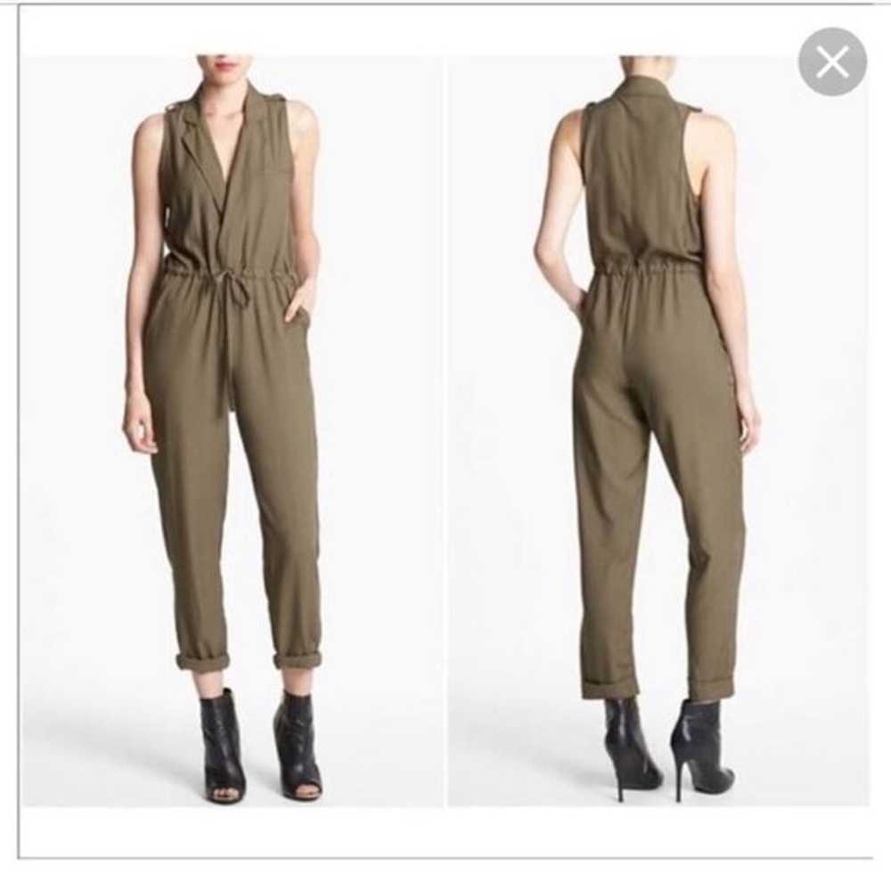 “RBL” OLIVE GREEN V-NECK CLEEVLESS JUMPSUIT - SMA… - image 1