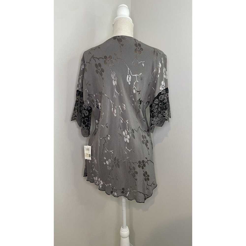 Vintage NWT Spencer Alexis Tunic Top 12 Gray Blac… - image 3