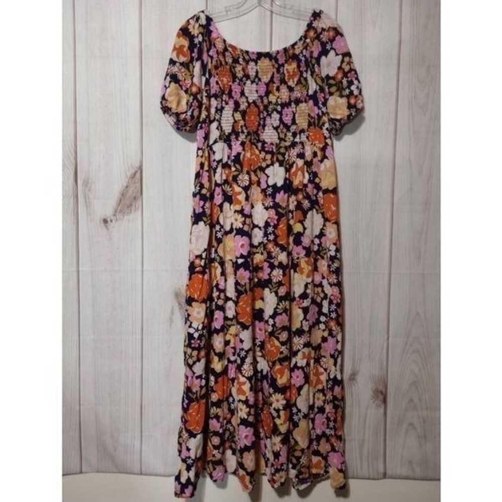 Harlow and Rose Dress Ladies Medium Navy Floral C… - image 2