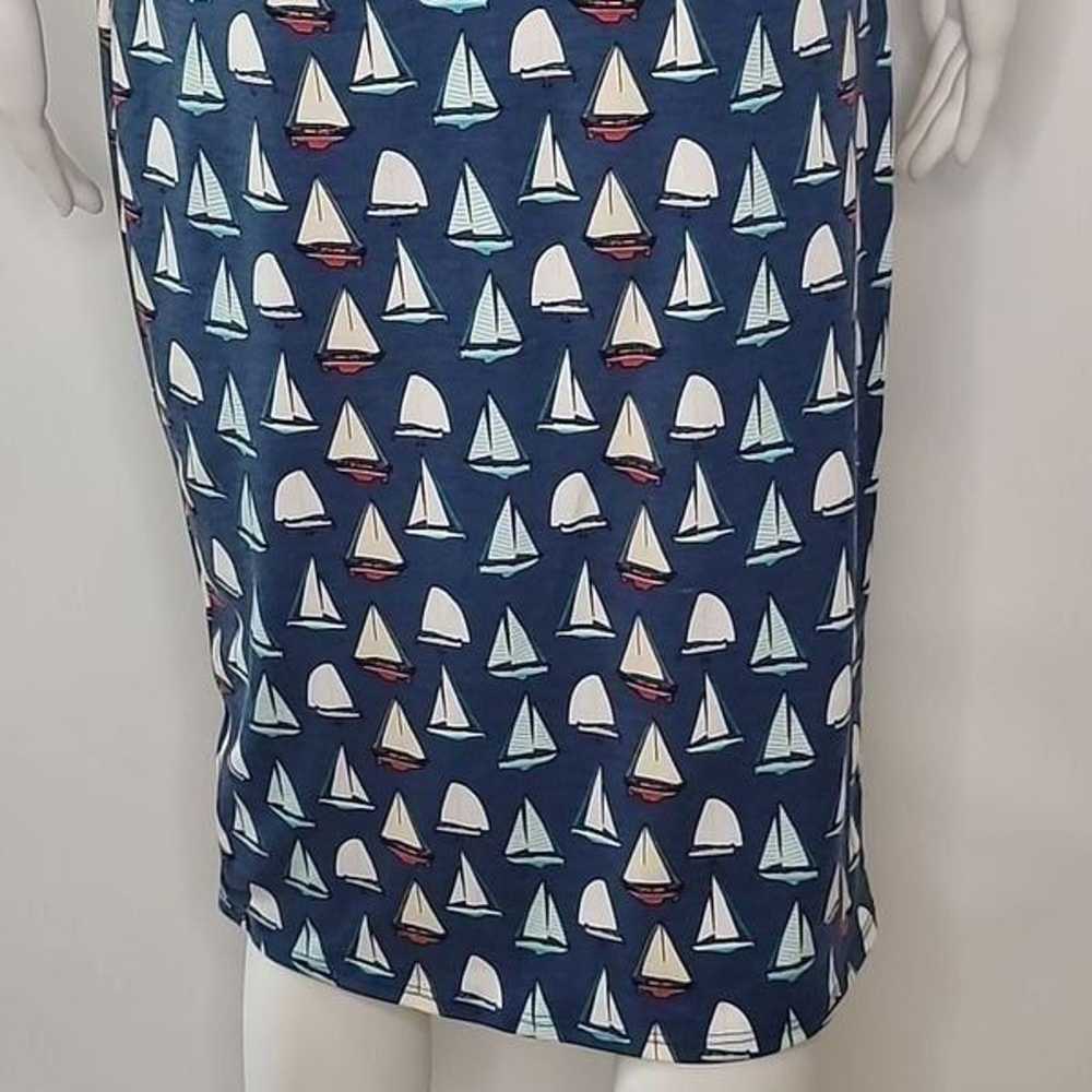 LuLaRoe Blue Julia Sailboat Dress - image 10