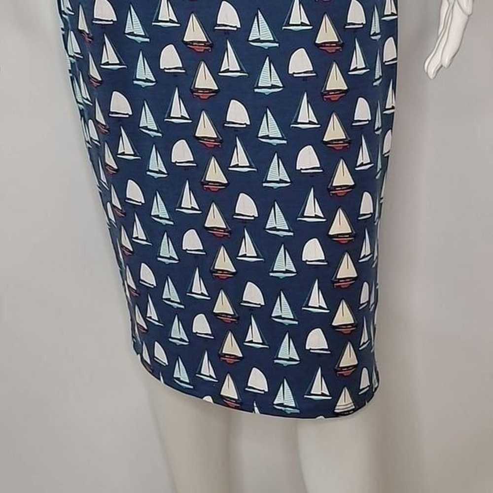 LuLaRoe Blue Julia Sailboat Dress - image 3