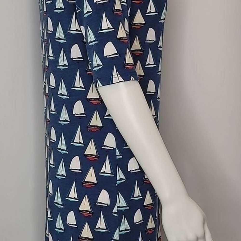 LuLaRoe Blue Julia Sailboat Dress - image 6