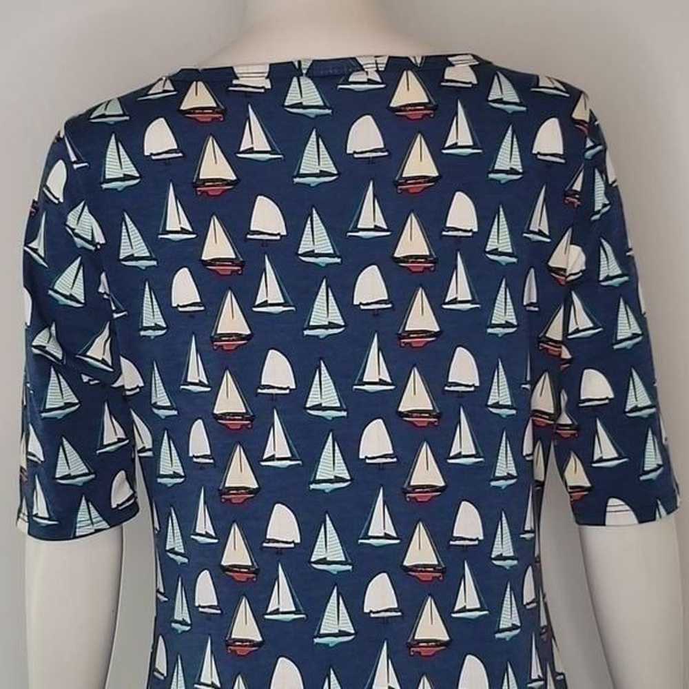 LuLaRoe Blue Julia Sailboat Dress - image 9