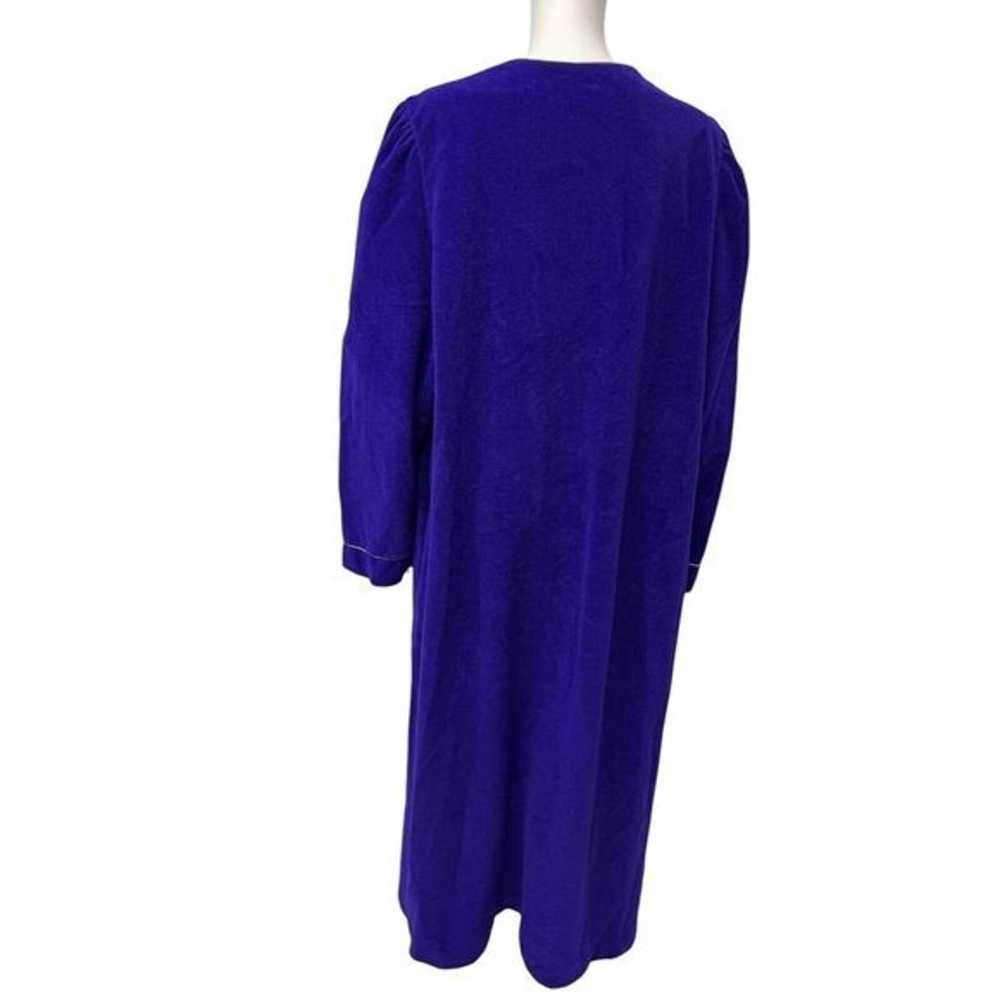 Vintage Vanity Fair Women's Fleece Purple Houseco… - image 11