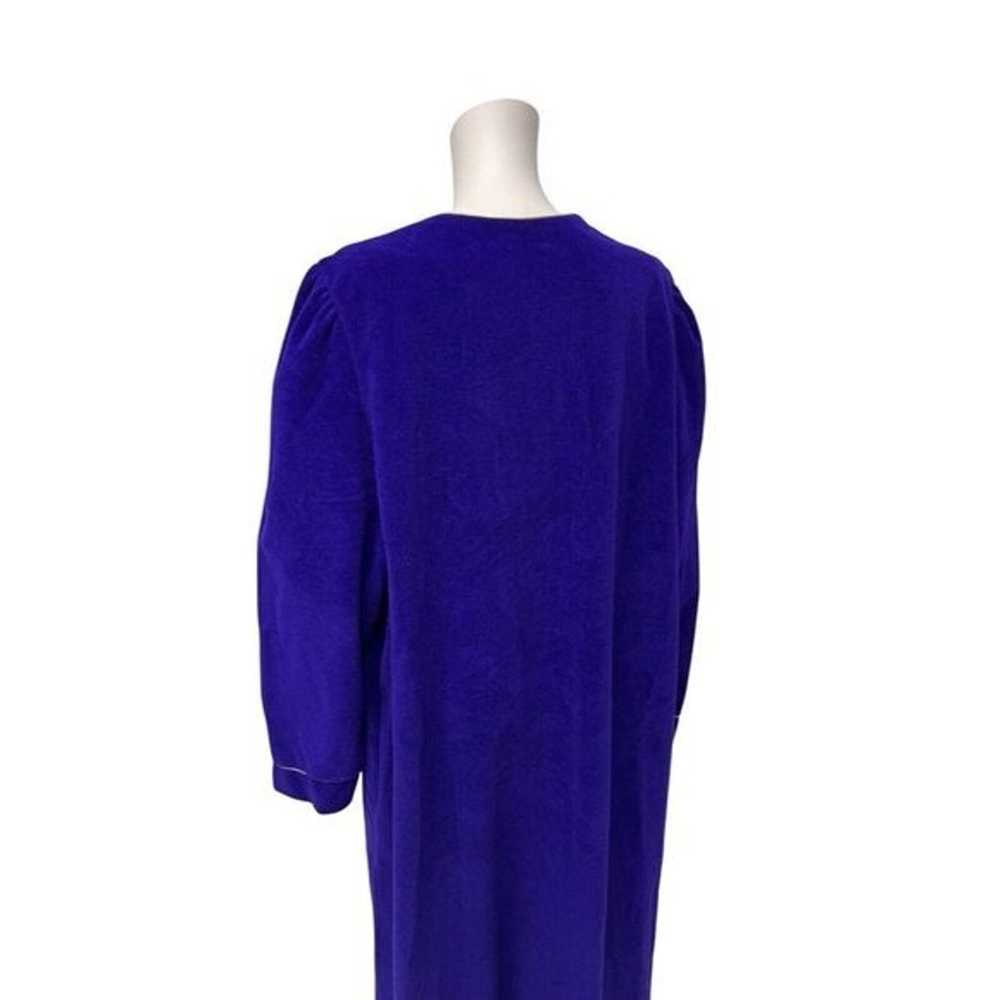 Vintage Vanity Fair Women's Fleece Purple Houseco… - image 12