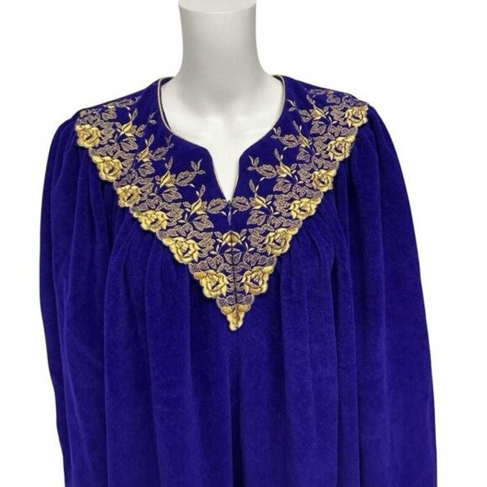 Vintage Vanity Fair Women's Fleece Purple Houseco… - image 3