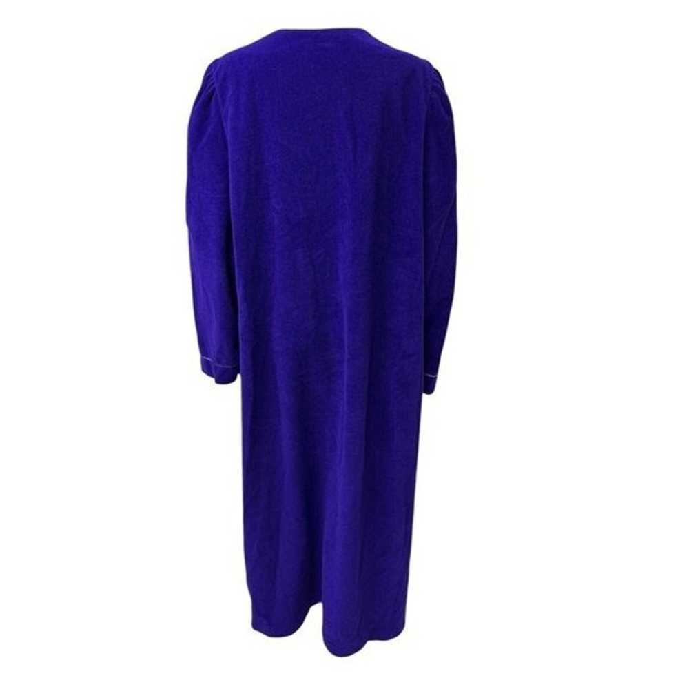 Vintage Vanity Fair Women's Fleece Purple Houseco… - image 4