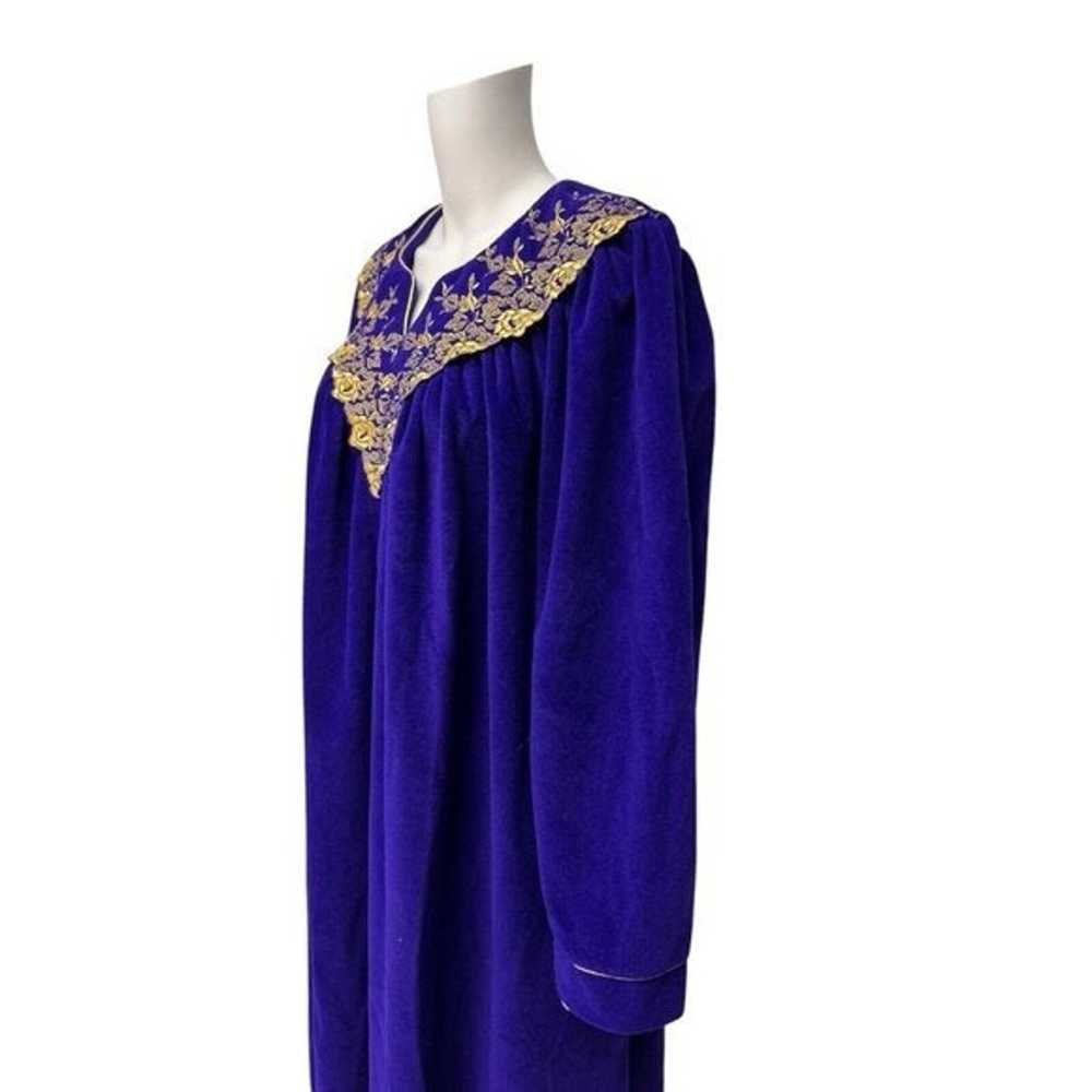 Vintage Vanity Fair Women's Fleece Purple Houseco… - image 6