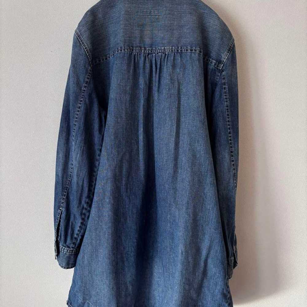 GAP denim shirt dress size L - image 2