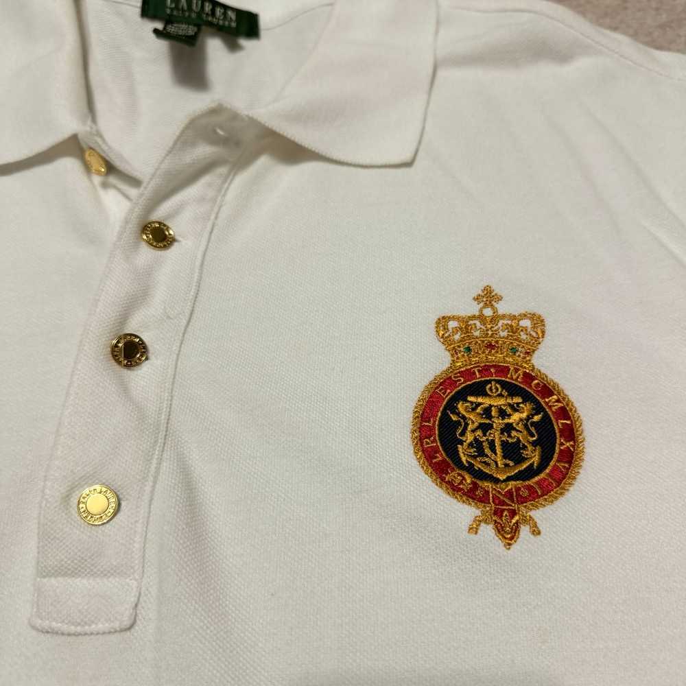 Vintage Women's Lauren Ralph Lauren Polo Shirt Wh… - image 2