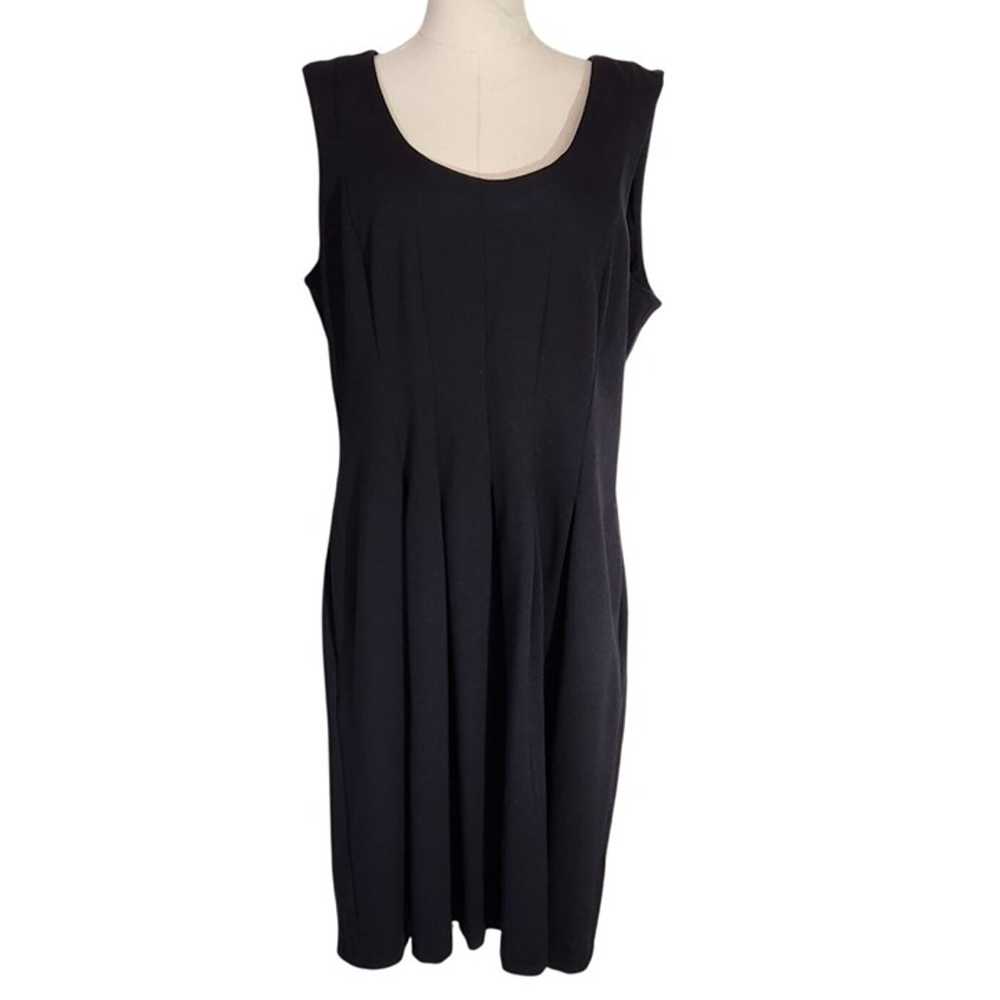 Lands End Womens Black Sleeveless Dress Size 18 R… - image 1