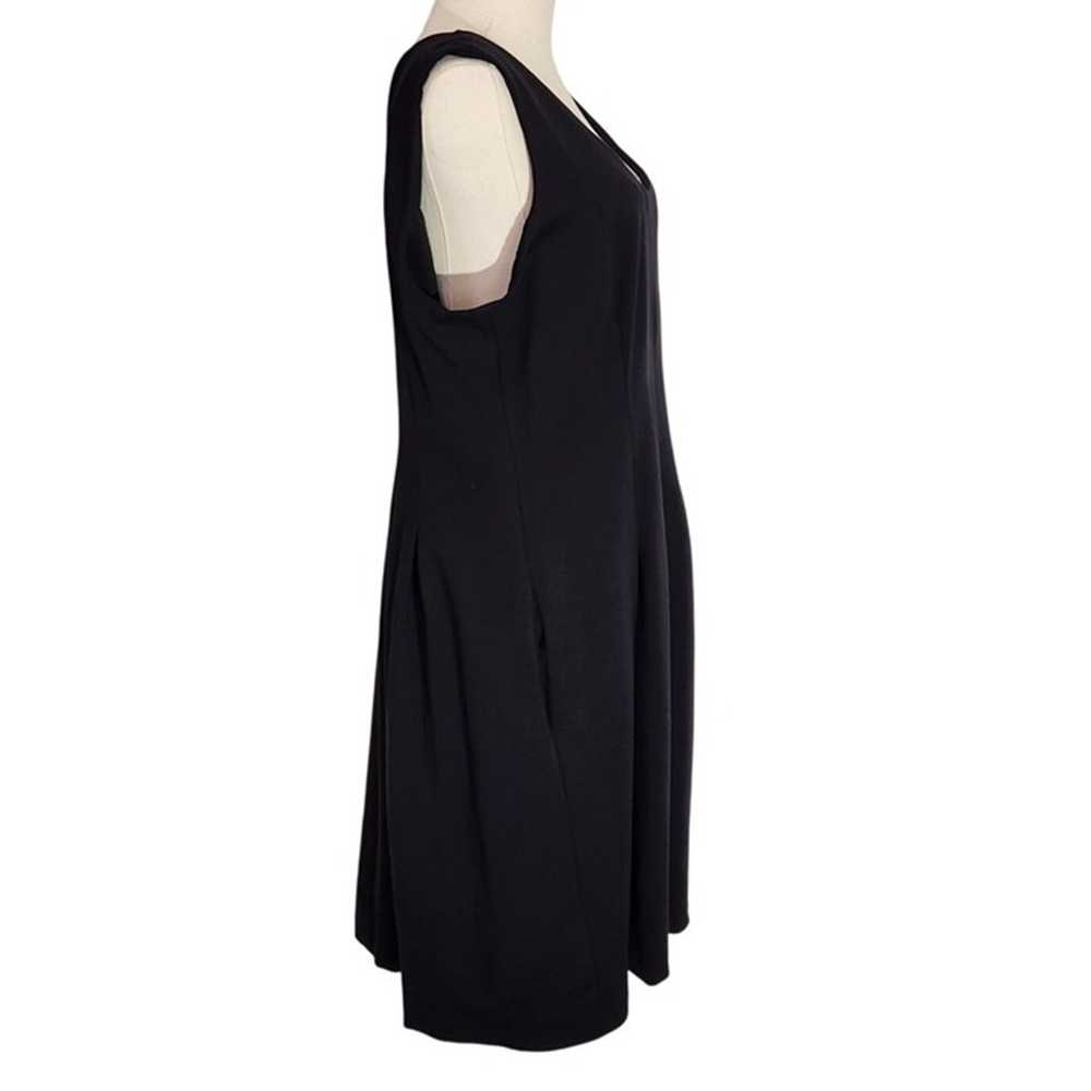 Lands End Womens Black Sleeveless Dress Size 18 R… - image 2