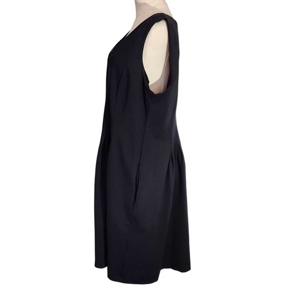 Lands End Womens Black Sleeveless Dress Size 18 R… - image 4