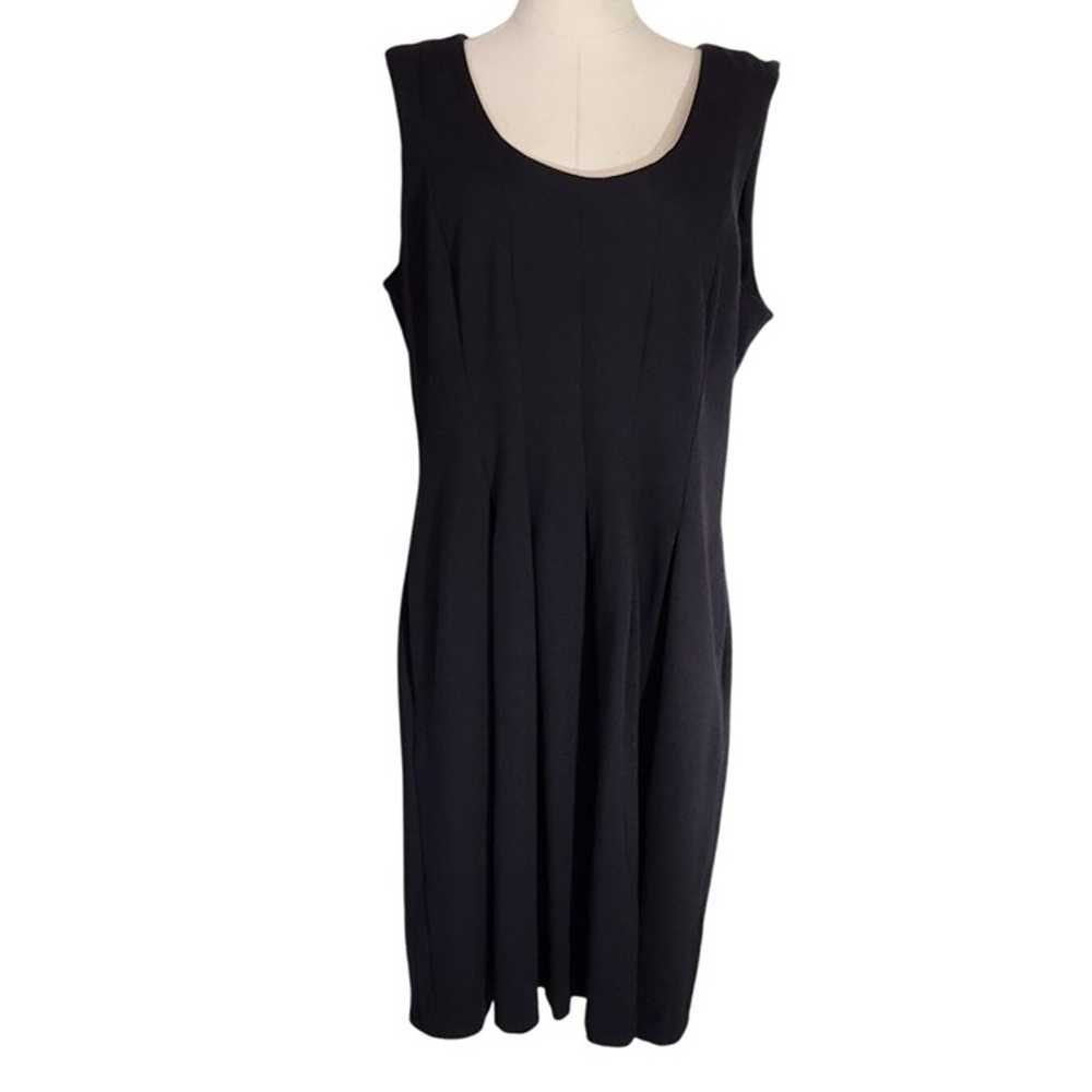 Lands End Womens Black Sleeveless Dress Size 18 R… - image 5