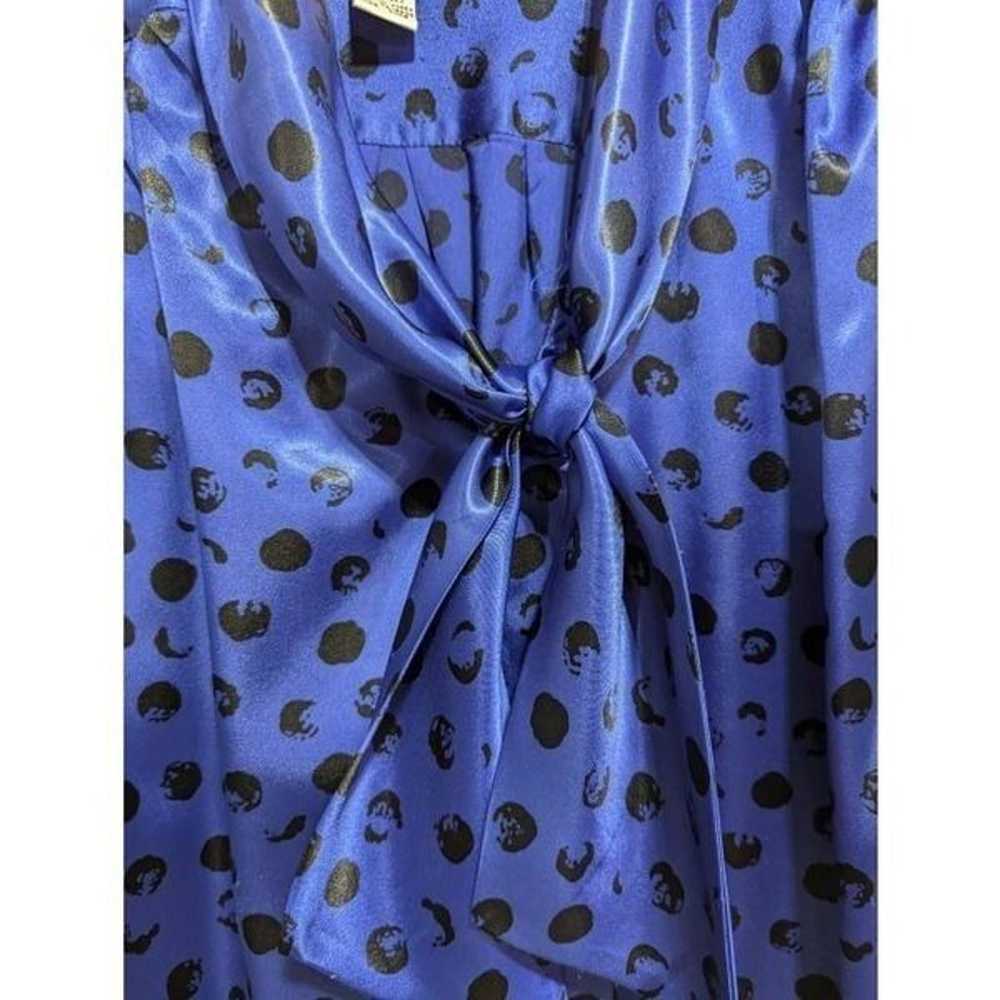 Josephine Vintage Women's Royal Blue Black Patter… - image 3