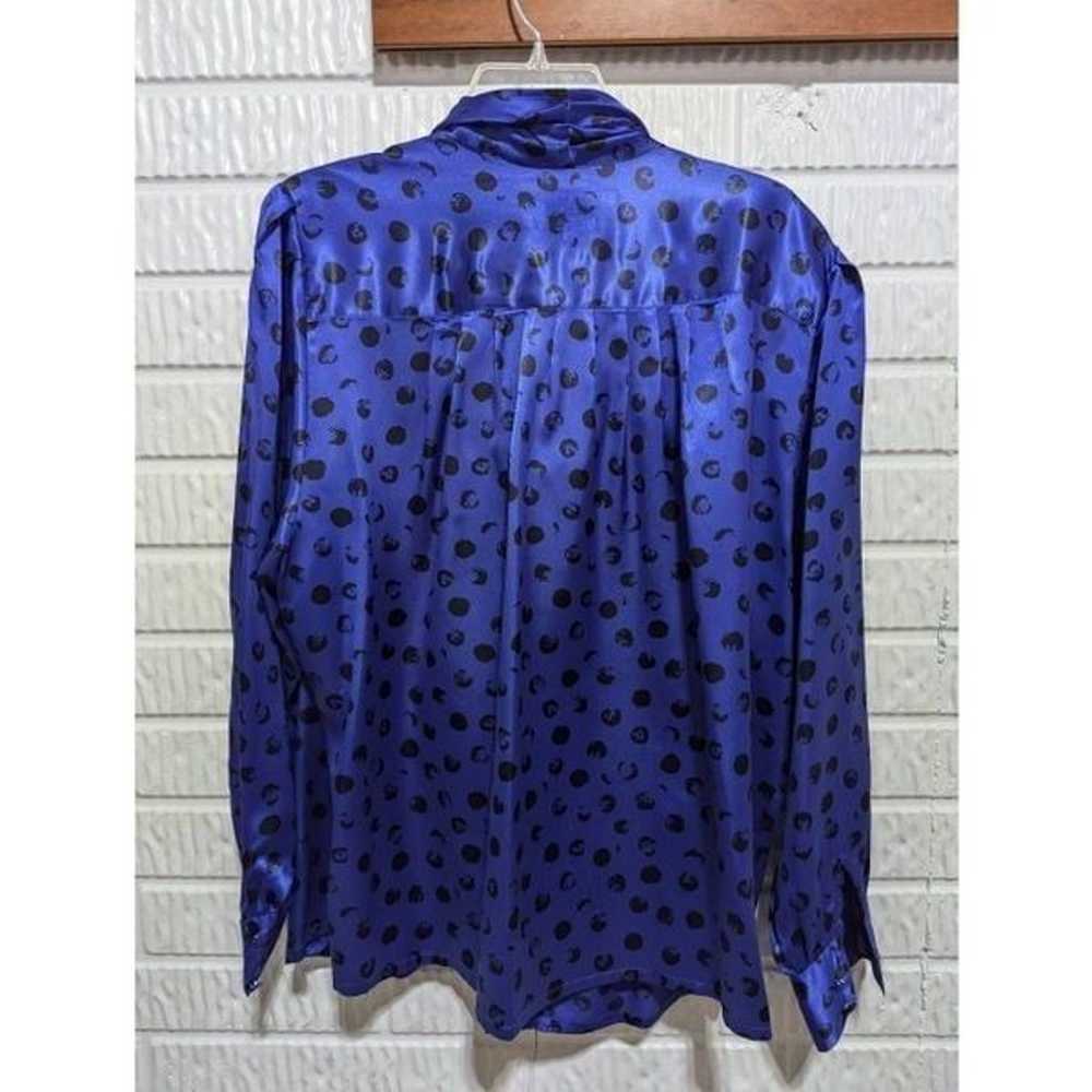 Josephine Vintage Women's Royal Blue Black Patter… - image 4