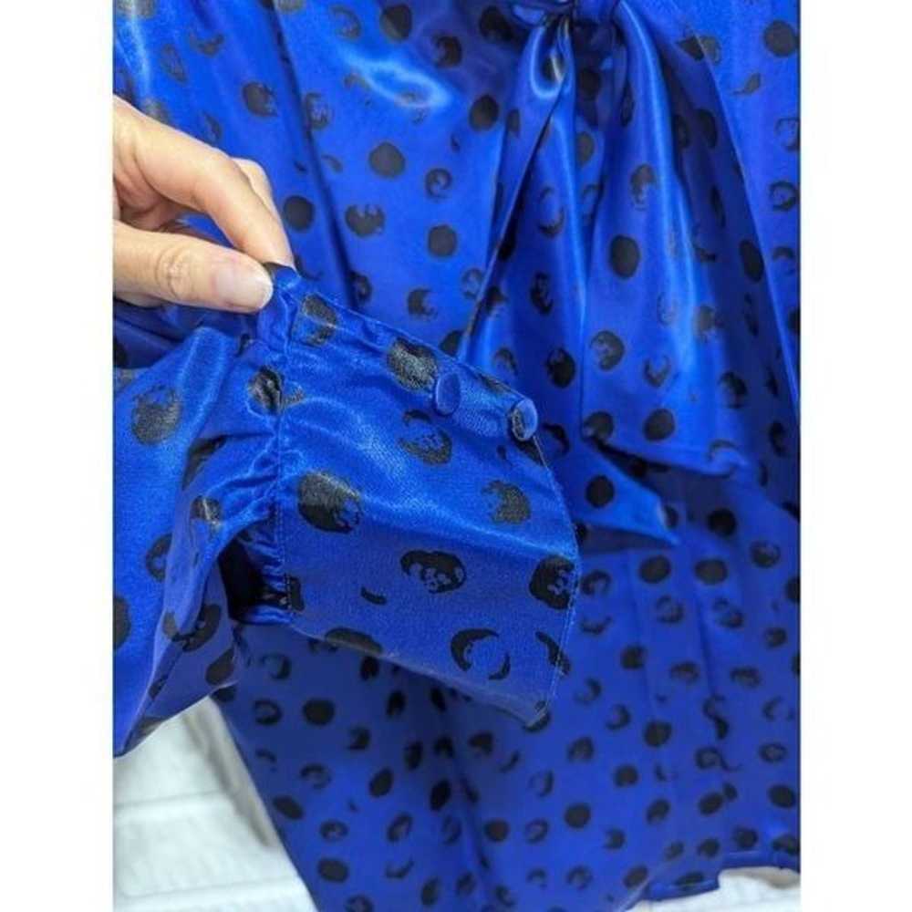 Josephine Vintage Women's Royal Blue Black Patter… - image 6